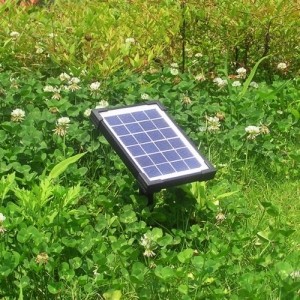 Agora-Tec® AT-2W Solar Teichpumpe 2 Watt Hmax.: 170l/h Fontainenhöhe: 0,65m für Gartenteich oder Springbrunnen - 3