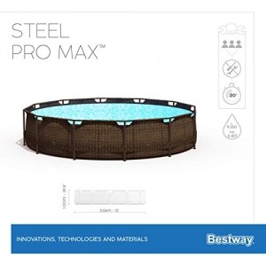 Bestway Steel Pro Max Framepool-Set, rund, mit Filterpumpe & Sicherheitsleiter 366 x 100 cm - 11