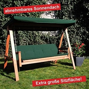 Hecht Hollywoodschaukel Bahara Lux Garten-Schaukel Meranti-Holz 4-sitzer (ca. 235 x 120 x 178 cm (BxTxH)) - 2