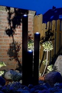Köhko® Wasserspiel aus Cortenstahl mit LED-Beleuchtung „Brasilien“ 31001 Höhe 65-95-125 cm Gartenbrunnen - 4