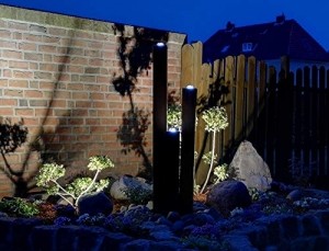 Köhko® Wasserspiel aus Cortenstahl mit LED-Beleuchtung „Brasilien“ 31001 Höhe 65-95-125 cm Gartenbrunnen - 5