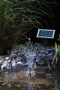 Solar Teichpumpe 5 Watt Solarmodul 160 l/h Förderleistung mit Akku und LED Beleuchtung 50 cm Förderhöhe esotec pro Komplettset Gartenteich, 101920 - 4