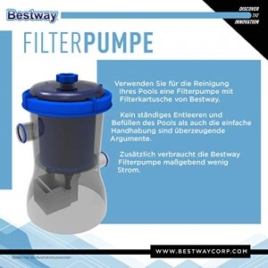 Bestway Fast Set™ Aufstellpool-Set mit Filterpumpe Ø 305 x 76 cm, blau, rund - 13