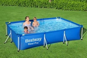 Bestway Steel Pro Frame Pool ohne Pumpe 300 x 201 x 66 cm, blau, eckig - 7