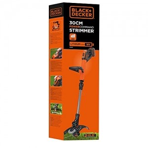 Black+Decker Akku-Rasentrimmer (Powercommand EasyFeed, 18V 4,0Ah, inkl. Akku und Ladegerät, 30 cm Schnittbreite, für größere Flächen) STC1840EPC - 11