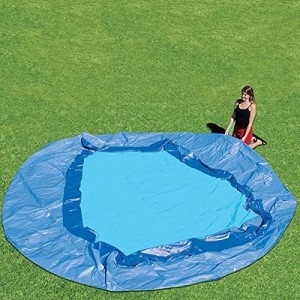 FM-SOLAR Quick Up Pool Schwimmbad Swing Rattan 366 x 91cm Pool Kinderpool Familienpool - 3