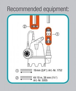 Gardena Schmutzwasser-Tauchpumpe 9200 Basic: Elektrische Tauchpumpe mit Fördermenge 9200 l/h, , Schwimmschalter mit Dauerlauffunktion (9007-47) - 7