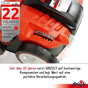 Grizzly Tools Elektro Power Vertikutierer ERV 3718, 1800 W Turbo Power Motor, 37 cm Arbeitsbreite, Elektrischer Rasenlüfter - 7