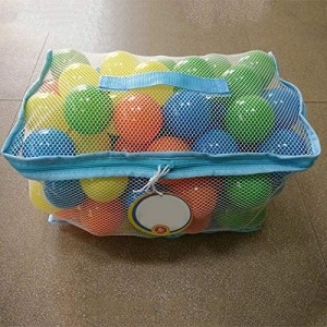 Haokaini 100Pcs 6Cm Mehrfarbige Ozeanbälle Set Pitball Spielzeug mit Netztasche für Baby Kleinkind Kinder Kinderspielzeug für Kinderpool Indoor-Partys - 6