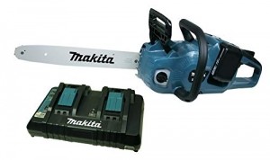 Makita DUC 353 Akku Kettensäge mit Doppelladegerät + 2 x Akku 5 Ah - 1