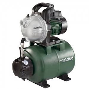 Metabo Hauswasserwerk HWW 4000/25 G (600971000) Karton, Nennaufnahmeleistung: 1100 W, Max. Fördermenge: 4000 l/h, Max. Förderhöhe: 46 m - 1