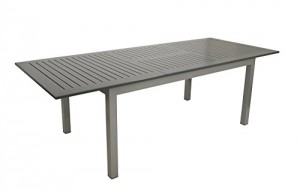 DEGAMO Ausziehtisch BAJAZZO 175/245x100cm, Aluminium grau - 2