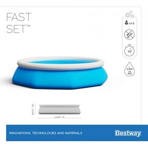 Bestway Fast Set™ Pool, 244 x 66 cm, ohne Pumpe, rund, blau - 7