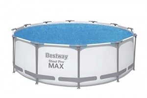 Bestway Flowclear™ Solarabdeckplane, Ø 356 cm, für runde 366 cm und 396 cm Aufstellpools , blau - 1