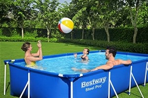 Bestway Steel Pro Frame Pool ohne Pumpe 400 x 211 x 81 cm , blau, eckig - 7