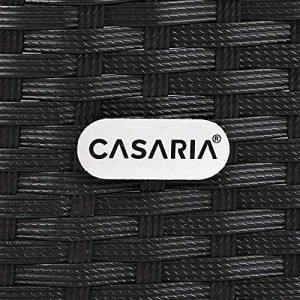 Casaria Poly Rattan Sitzgruppe Porto WPC Esstisch Auflagen Kissen Wetterfest Outdoor Sitzgarnitur Ecklounge Gartenmöbel - 9