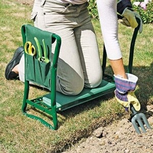 Fitprobo Garten Kniebank,Gartenhocker Kniebank mit Eva Schaummatte und Gartenwerkzeug Tsache für Gartenarbeit, tragbar - 1