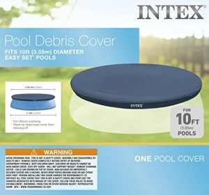 Intex Poolabdeckplane für runde Quick-up-Pools (Easy Set), dunkelblau, Ø 305 cm - 3