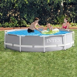 Intex Prism Rondo Ø 305 x 76 cm Frame Pool Set, Hellgrau - 2