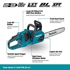 Makita DUC355Z Säge, 36 V, Farbe, Size - 2