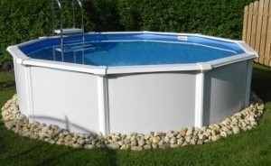 Poolzon Rundpool Starzon 3,60 x 1,20m inkl. Skimmer Stahlwandpool mit 15cm breitem Handlauf - 1