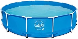 well2wellness® Framepool Frameschwimmbecken Swing blau 4,57m x 1,22m - 1